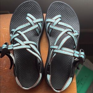 Women's ZX/1 cloud Chaco Sandals - Black and Teal EUC